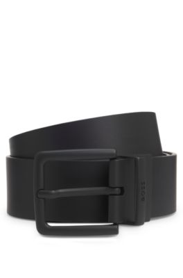 Reversible belt in Italian leather, Black