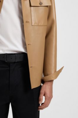 Reversible belt in Italian leather, Black