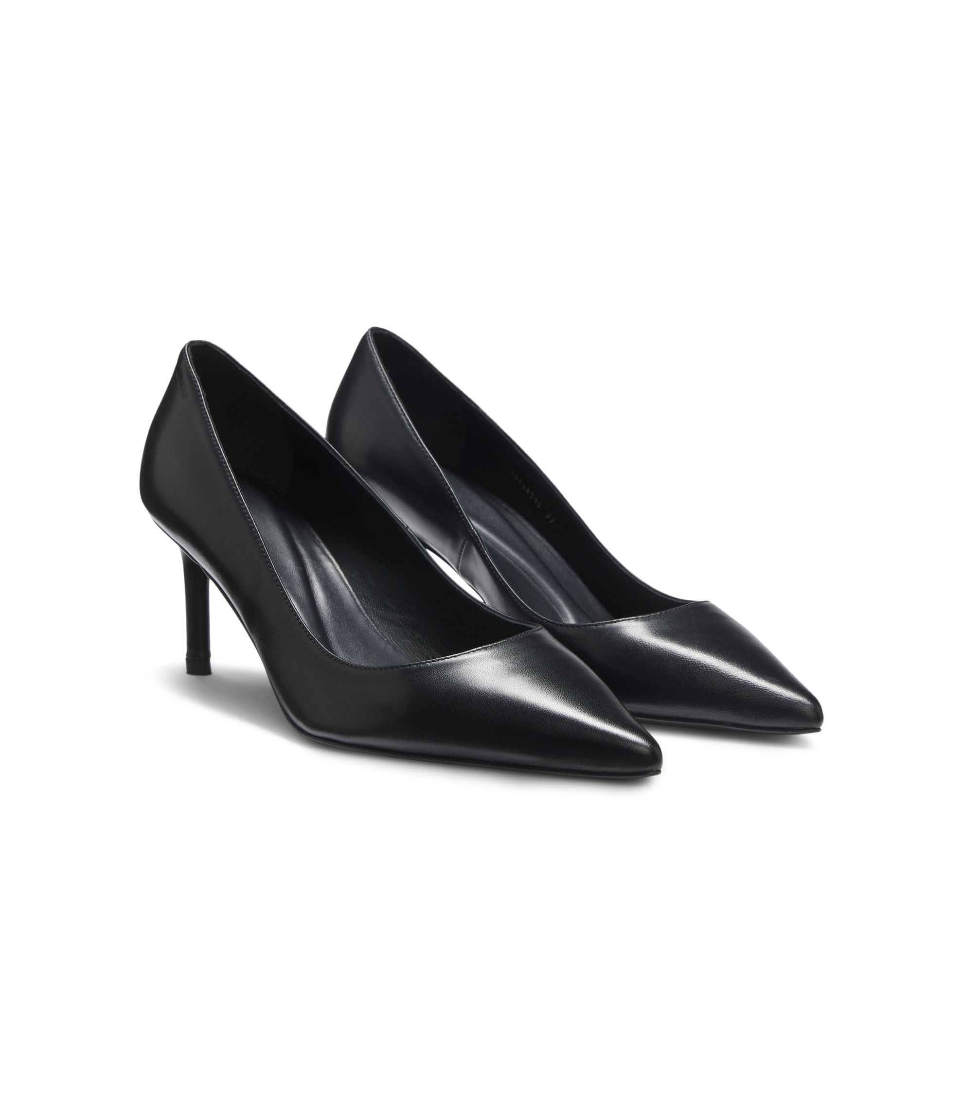 Spitze Pumps aus Leder