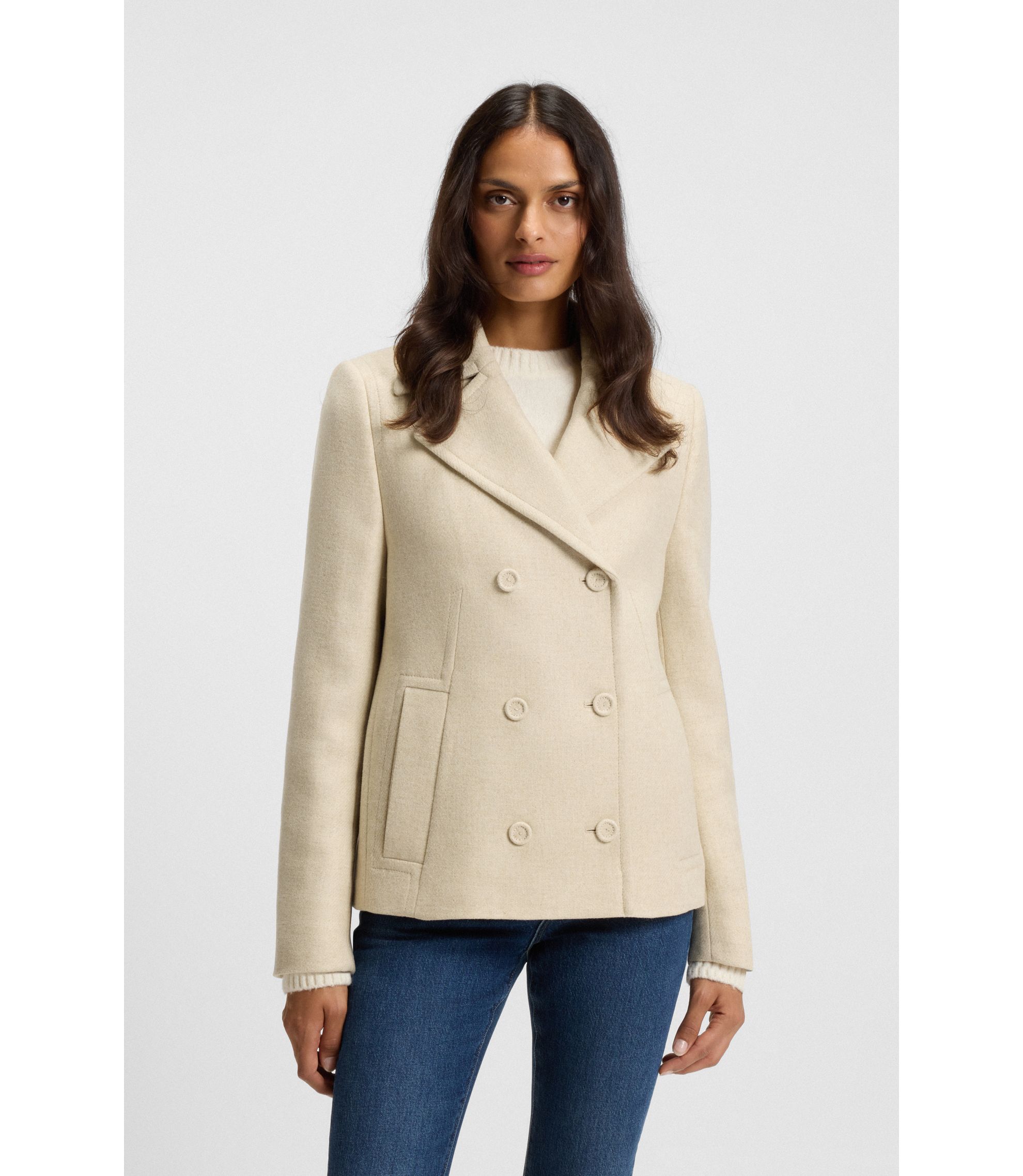 Herlipto Bruxelles Wool-Blend Coat Mサイズ Herlipto Bruxelles Wool-Blend Coat Mサイズ Herlipto