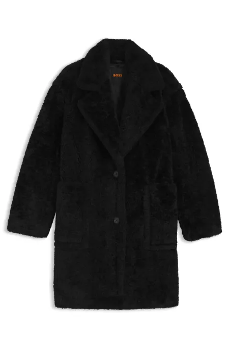 Teddy coat with adjustable collar