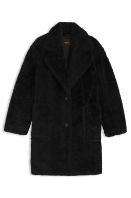 Teddy coat with adjustable collar