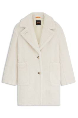 Teddy coat with adjustable collar