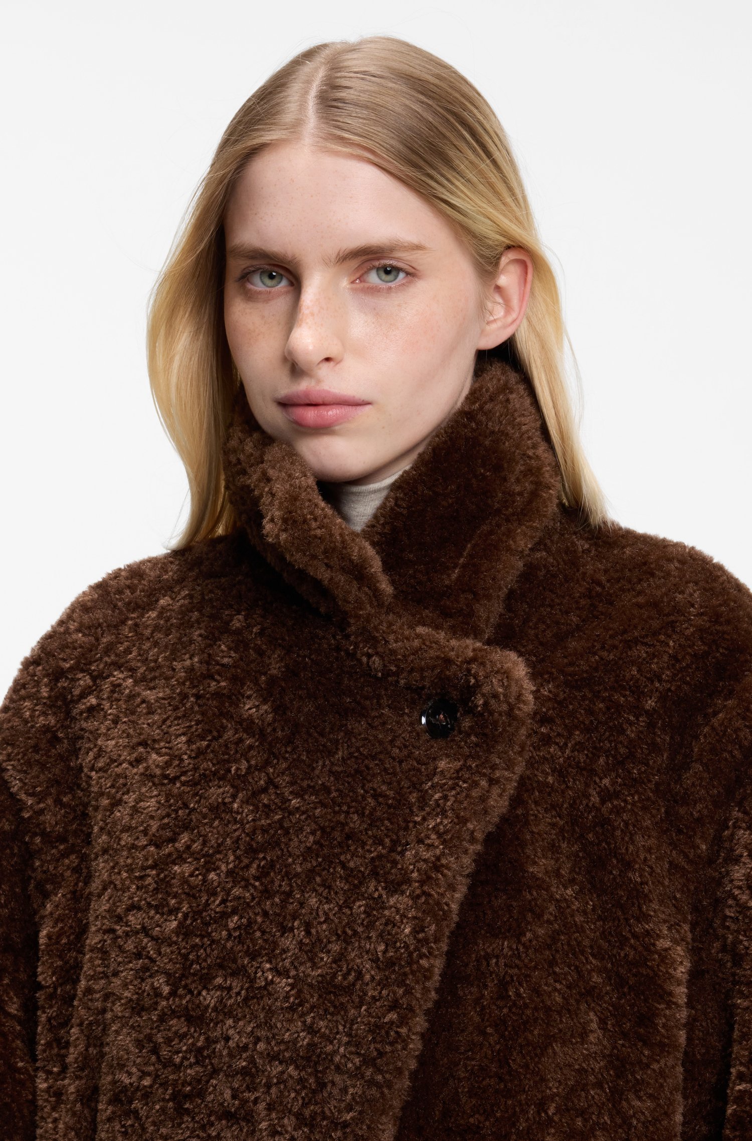 Boss Teddy coat with adjustable collar jackor dam – bild 3