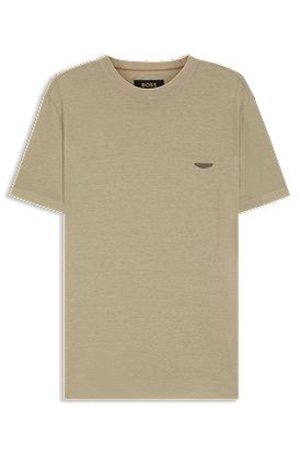 BOSS x ASTON MARTIN T-shirt with nubuck logo