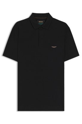 BOSS x ASTON MARTIN polo shirt in cotton and silk