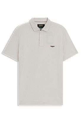 BOSS x ASTON MARTIN polo shirt in cotton and silk