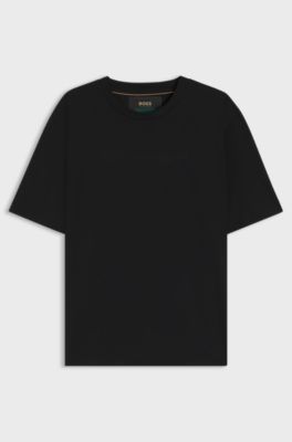 BOSS x ASTON MARTIN T-shirt with embossed logo, Black