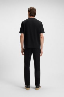 BOSS x ASTON MARTIN T-shirt with embossed logo, Black