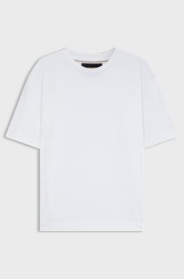 T-shirt BOSS x ASTON MARTIN com log&oacute;tipo em relevo, White