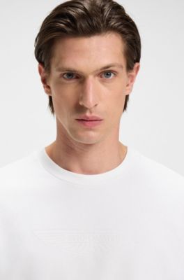 BOSS x ASTON MARTIN T-shirt with embossed logo, White