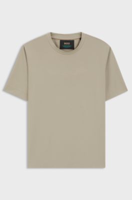 BOSS x ASTON MARTIN T-shirt with embossed logo, Beige