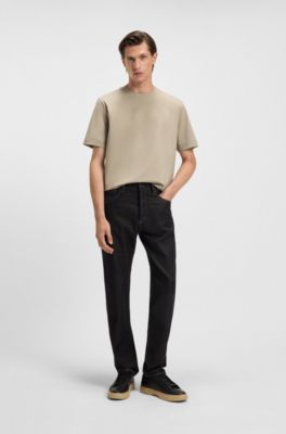 BOSS x ASTON MARTIN T-shirt with embossed logo, Beige