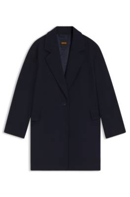 Blazer style coat blended with wool