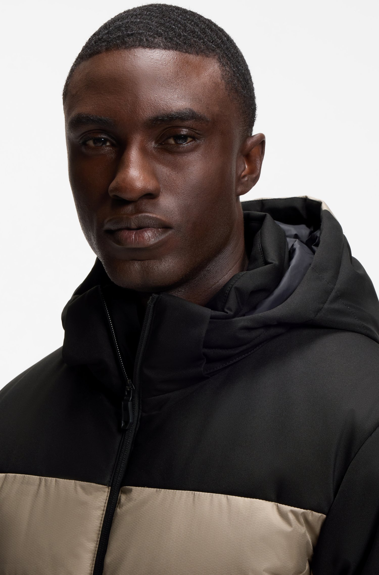 Boss Water-repellent jacket with down filling and detachable hood jackor herr – bild 3