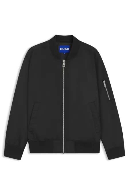Relaxed-fit water-repellent jacket with sleeve pocket