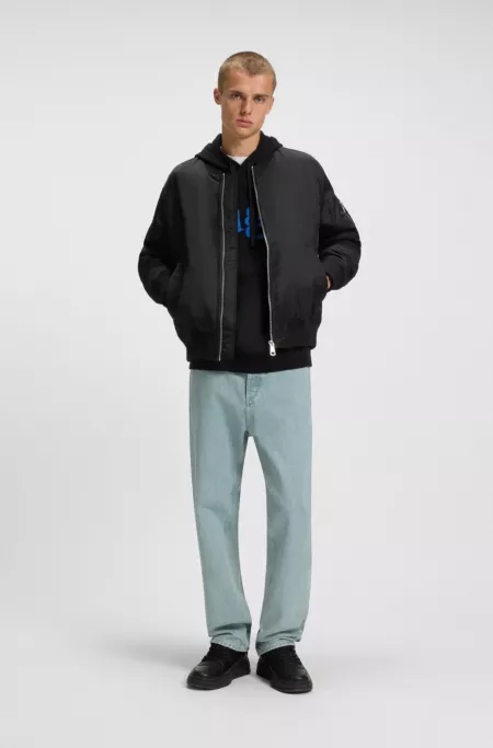 Relaxed-fit water-repellent jacket with sleeve pocket