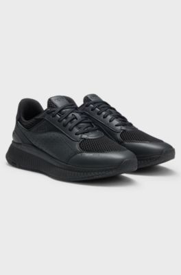 Hybride TTNM EVO-sneakers met visgraatzool, Zwart