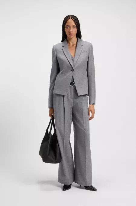 Veste Slim en flanelle douce