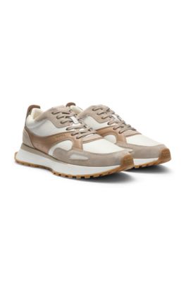 スニーカー BOSS Nylon sneakers suede Amazon.com | BOSS Running Style Nylon with Suede Trim