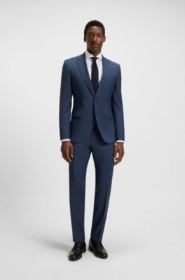 Regular-fit shirt in wrinkle-resistant cotton twill, White