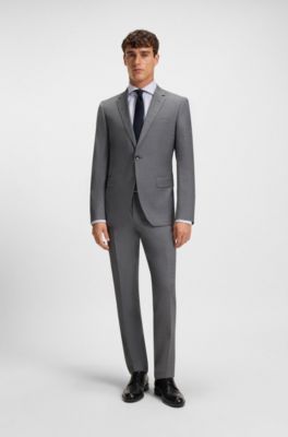 Regular-fit shirt in wrinkle-resistant cotton dobby, Light Blue