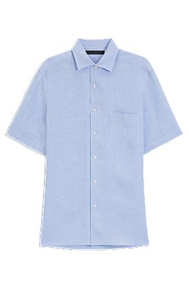 BECKHAM x BOSS regular-fit shirt in 100% linen