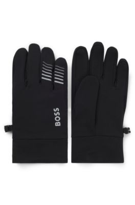 Etavirp Gloves 手袋 roa ENNOY everyone AH BOSS - Active running gloves in stretch fleece - Black