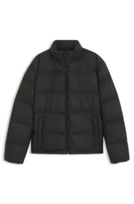 HUGO - Waterproof jacket with logo detail - Black