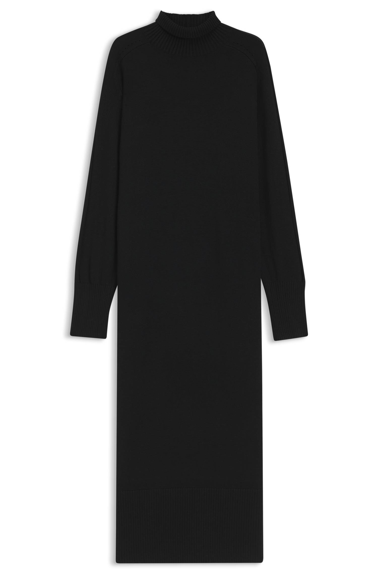 Boss Relaxed-fit knitted dress in a virgin-wool blend klänningar dam – bild 4
