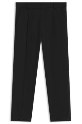 Modern-fit trousers in stretch dobby 1
