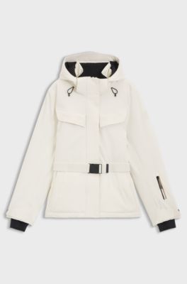 BOSS Ski water-repellent regular-fit jacket, White