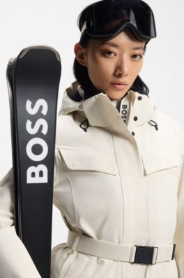 BOSS Ski water-repellent regular-fit jacket, Natural