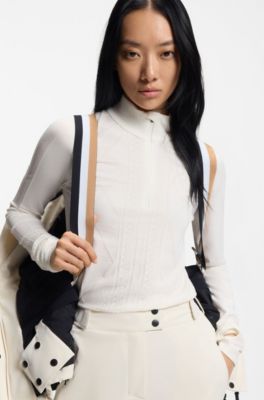 Chaqueta BOSS Esqu&iacute; regular fit repelente al agua, Blanco