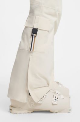 BOSS Ski-broek met waterafstotende finish, Wit