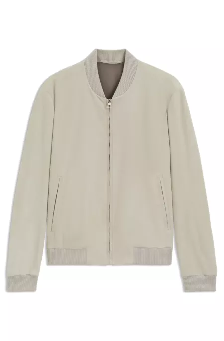 BOSS BY BECKHAM bomber jacket in suede