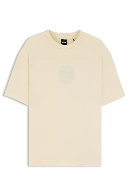 Peached-cotton T-shirt with Double B monogram