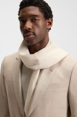 HUGO BOSS   カシミヤマフラー   ブラウン無地 楽天市場】hugo boss マフラー カシミヤの通販