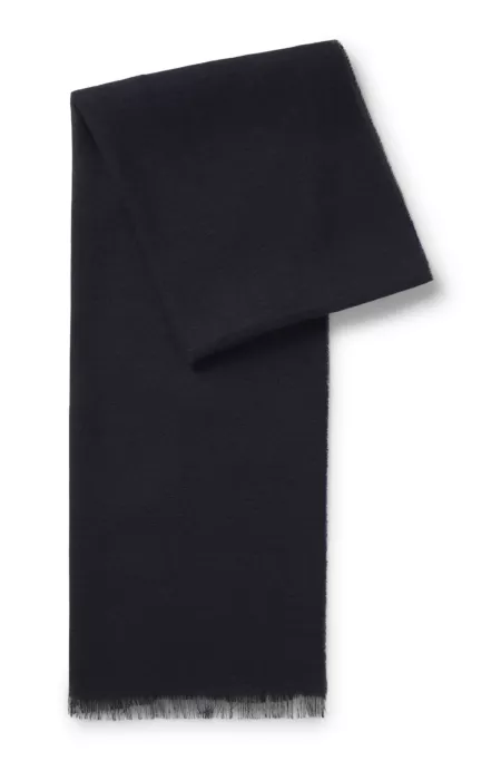 BECKHAM x BOSS lightweight two-tone scarf with linen
