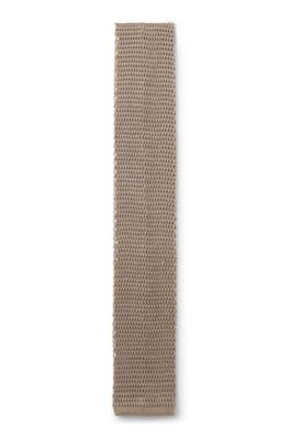 BECKHAM x BOSS knit tie in silk, Beige