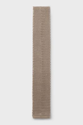 BOSS BY BECKHAM knit tie in silk, Beige