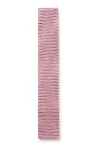 BECKHAM x BOSS knit tie in silk, light pink