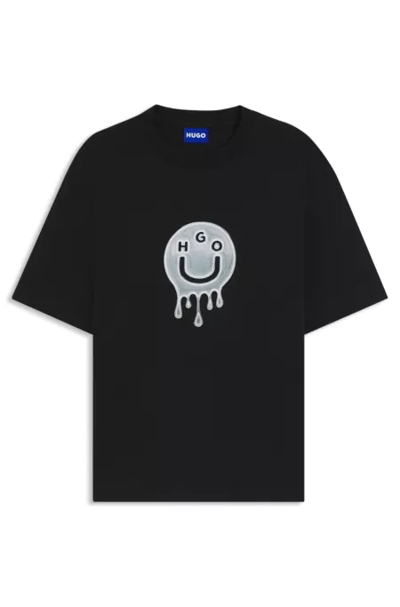 All-gender cotton-jersey T-shirt with graphic print