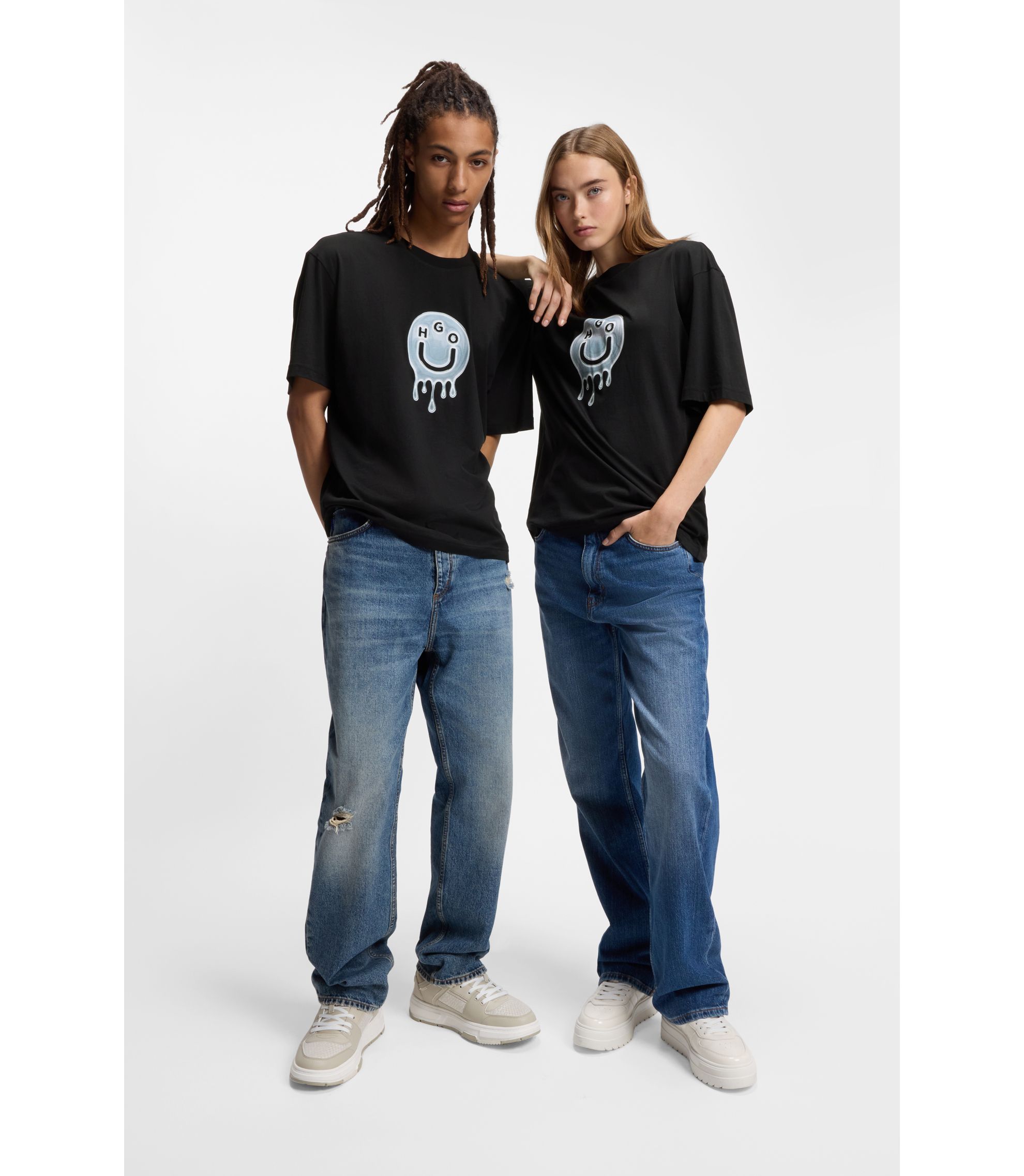 All-gender T-Shirt aus Baumwoll-Jersey mit Grafik-Print