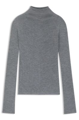 トップス MERINO WOOL SWEATER (MIX GRAY) M 0f05a74c9285e71db16f9ce96d09a6