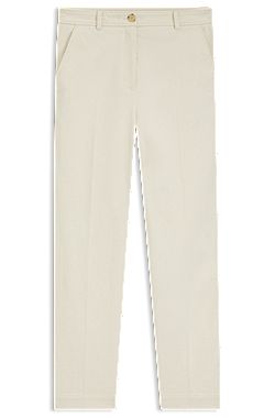Regular-fit trousers in cotton-blend corduroy