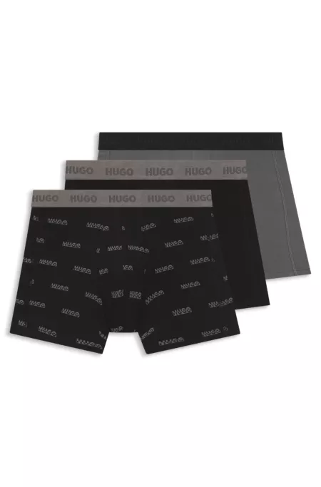 Three-pack of boxer briefs in stretch cotton