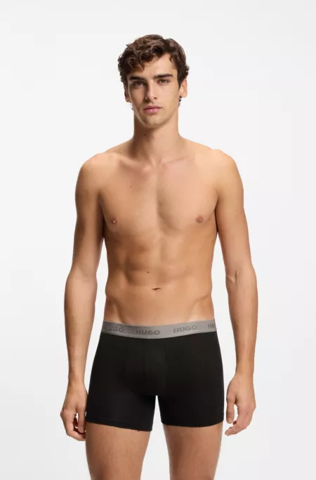 Three-pack of boxer briefs in stretch cotton