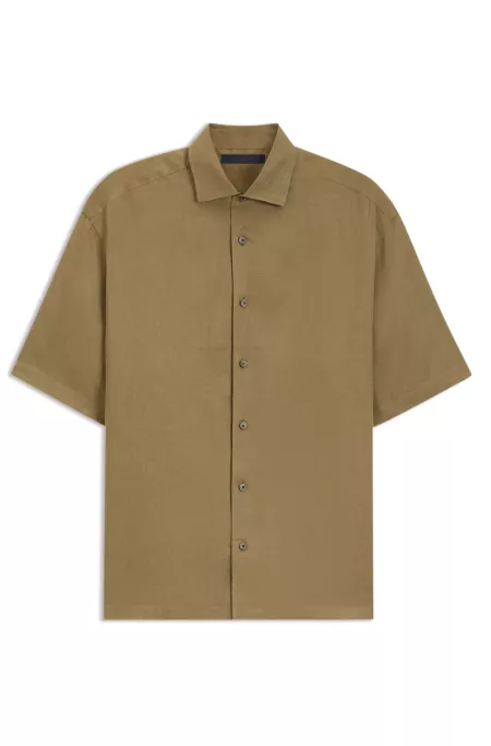 BOSS BY BECKHAM relaxed-fit shirt in linen