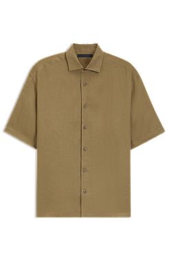 BOSS BY BECKHAM relaxed-fit shirt in linen